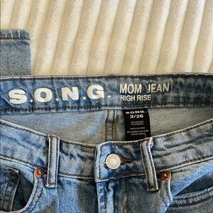 High Rise Blue Jeans Classic Denim